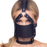 Черный намордник с кляпом-шаром Head Harness With A Gag