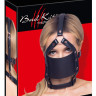 Черный намордник с кляпом-шаром Head Harness With A Gag