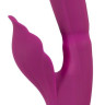 Лиловый вибратор-кролик 4 Function Vibrator - 24 см.