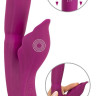 Лиловый вибратор-кролик 4 Function Vibrator - 24 см.