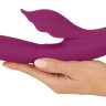 Лиловый вибратор-кролик 4 Function Vibrator - 24 см.