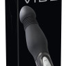 Чёрный анальный вибратор Thrusting Anal Vibe - 23,5 см.