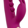Лиловый вибратор-кролик 2 Function Vibrator Squirting - 22,5 см.