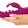 Лиловый вибратор-кролик 2 Function Vibrator Squirting - 22,5 см.